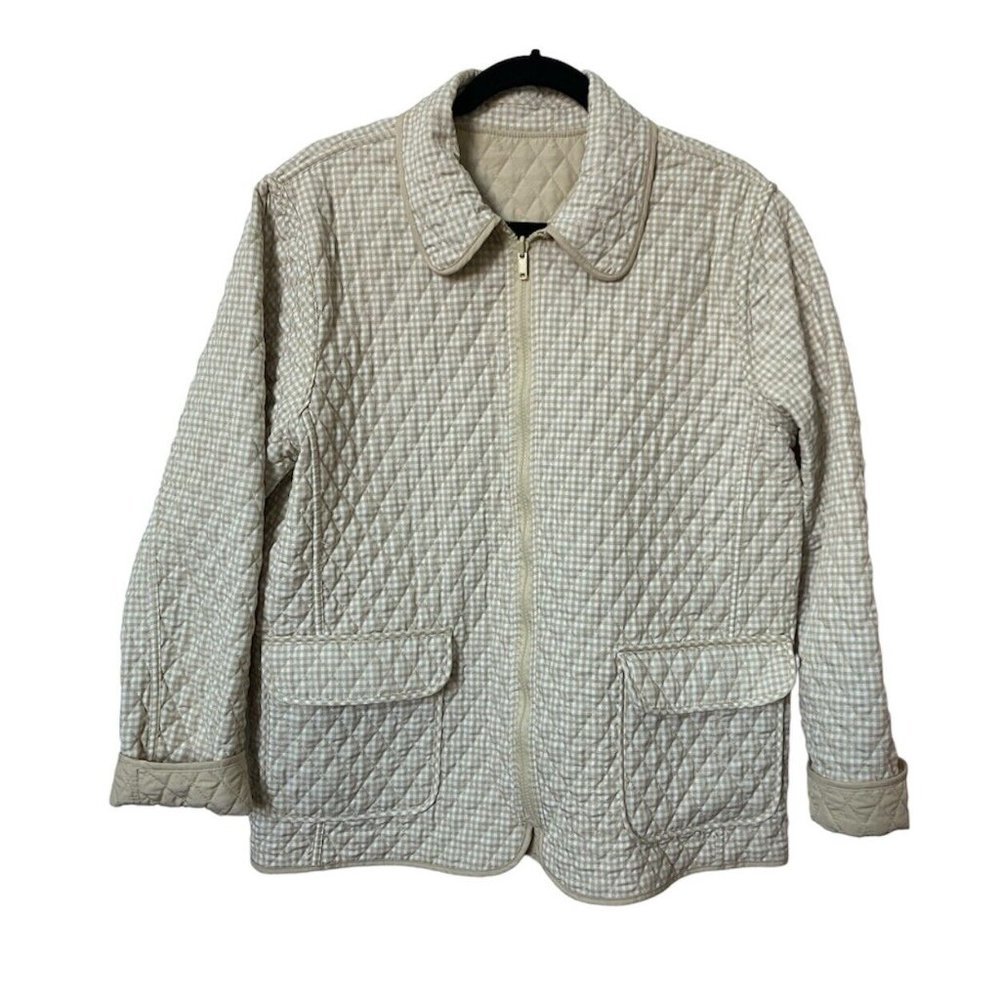 Vintage Quilted Jacket in Cream